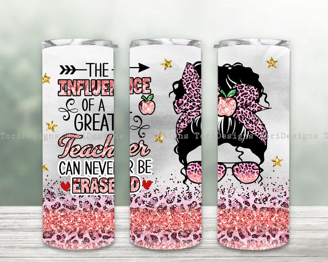 Teacher 20 oz Skinny Tumbler design Sublimation Sublimation ToriDesigns 