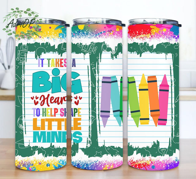 Teacher 20oz Skinny Tumbler Png, Teacher Life Back To School Tumbler Png, Teacher Appreciation Png, Pencils Crayon Tumbler, Digital Download Sublimation AdriOP 