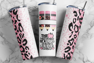 Teacher 20oz Skinny Tumbler Sublimation Designs, Teacher Tumbler Design for Straight & Tapered Tumblers - PNG Sublimation TumblersByPhill 