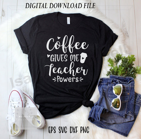 teacher and coffee svg, teacher shirt svg, teacher gift svg,teacher appreciation svg,gift for teacher svg, teacher svg SVG Isabella Machell 