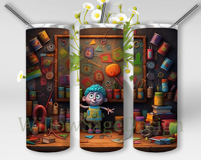 Teacher Appreciation 20oz Skinny Tumbler Png, Chalkboard Books School Tumbler, Apple, Supplies, School Teacher Appreciation Gift from Students, Teacher Gifts Tumbler Sublimation WillowSageDesign 