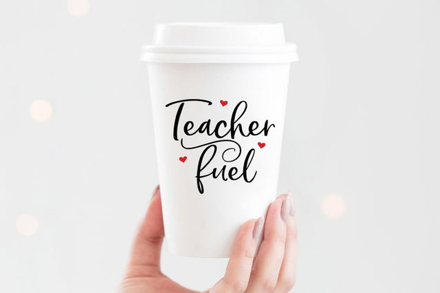 Teacher Appreciation svg - Teacher Fuel - teacher svg, school svg, teaching svg SVG Simply Cutz 