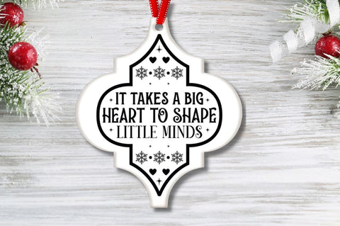 Teacher Arabesque Ornament Bundle SVG DESIGNISTIC 