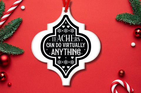 Teacher Arabesque Ornament Bundle SVG DESIGNISTIC 