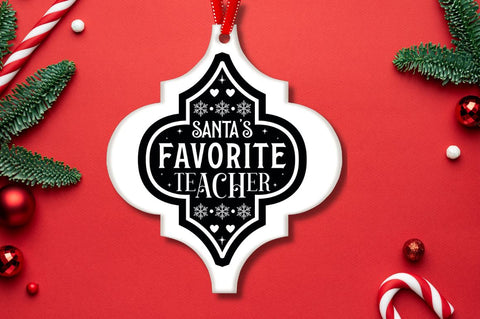 Teacher Arabesque Ornament Bundle SVG DESIGNISTIC 