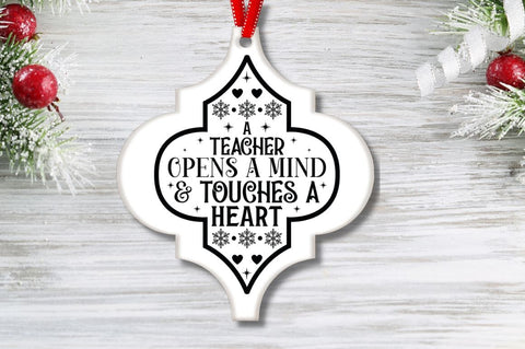 Teacher Arabesque Ornament Bundle SVG DESIGNISTIC 