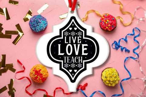 Teacher Arabesque Ornament Bundle SVG DESIGNISTIC 