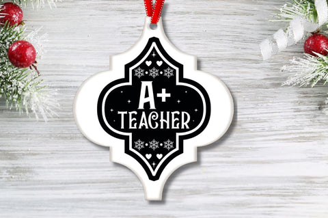Teacher Arabesque Ornament Bundle SVG DESIGNISTIC 