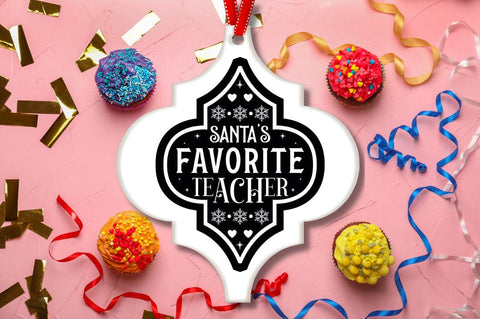 Teacher Arabesque Ornament Bundle SVG DESIGNISTIC 