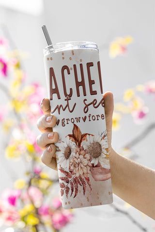 Teacher Boho Design, Back to school, Fall, teacher appreciation, 20oz Skinny Tumbler Sublimation Wrap, PNG Digital Download Sublimation CaldwellArt 