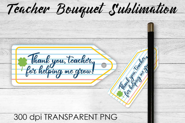 Teacher Bouquet Sublimation | Teacher Pencil Design | Flower Sublimation Sublimation Fly Design 