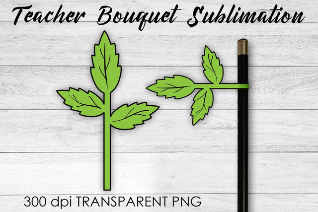 Teacher Bouquet Sublimation | Teacher Pencil Design | Flower Sublimation Sublimation Fly Design 