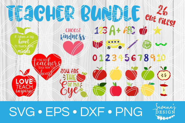 Teacher Bundle SVG SavanasDesign