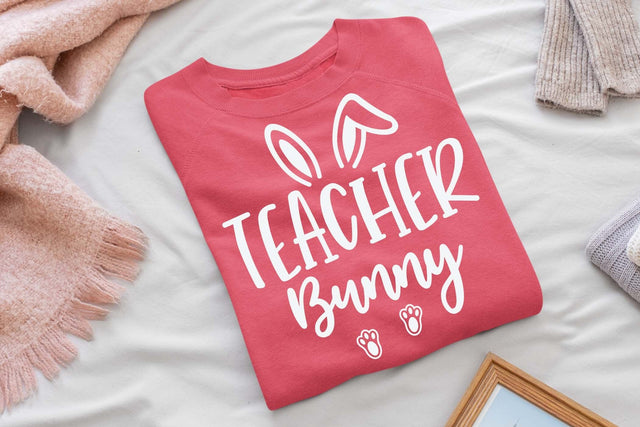 Teacher bunny svg, Easter Teacher svg, Easter Teacher Shirt svg, Bunny Shirt, Teacher Shirt, Funny Teacher Svg, Cool Teacher T-shirt svg SVG Isabella Machell 