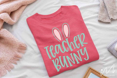 Teacher bunny svg, Easter teacher svg SVG Isabella Machell 