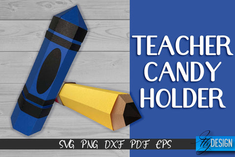 Teacher Candy Holder SVG Design | Candy Holder Paper Cut SVG | Teacher Gift SVG Fly Design 