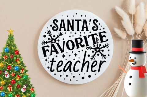 Teacher Christmas Ornament SVG Bundle SVG DESIGNISTIC 