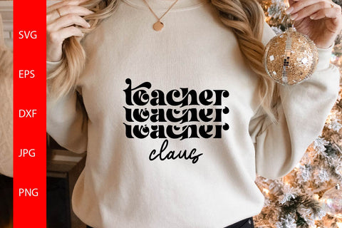 Teacher Claus SVG, Funny Teacher SVG Free For Commercial Use SVG Sintegra 