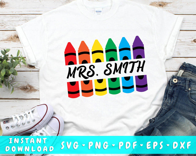 Teacher Crayon SVG SVG HappyDesignStudio 