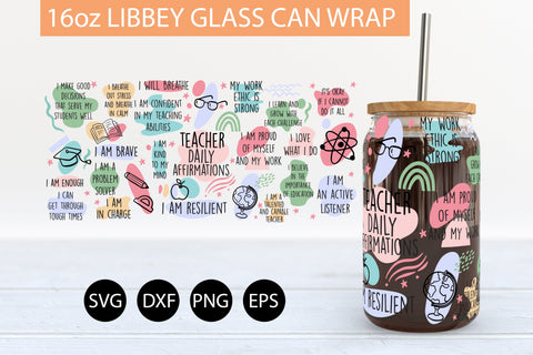 Teacher Nutrition 16 Oz Libbey Glass Can Tumbler Sublimation Design,teacher  Life Glass Can Sublimate Tumbler Design PNG Download 