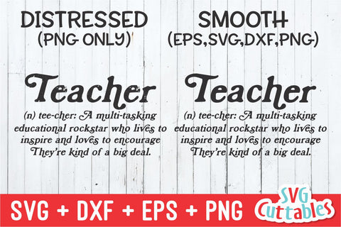 Teacher Definition svg - Teacher Cut File - svg - dxf - eps - png - Silhouette - Cricut - Digital File SVG Svg Cuttables 