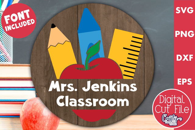 Teacher Door Hanger Svg | Teacher Svg File SVG Crafty Mama Studios 