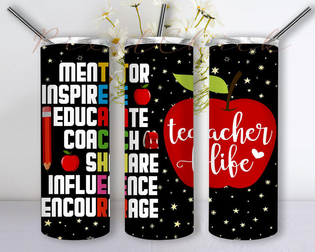 Teacher Epoxy Glitter Tumbler Teacher Definition Sublimation Designs Downloads, Skinny Tumbler 20oz Design Download PNG Sublimation PixelChick 