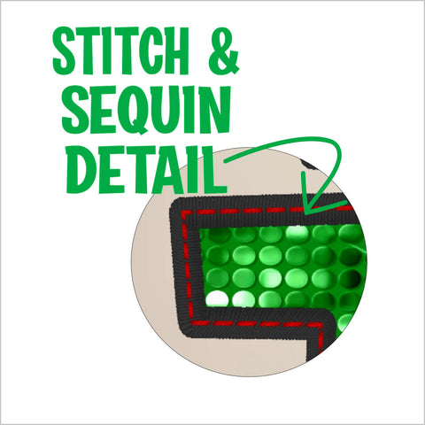 Teacher Faux Sequin Embroidery PNG Sublimation Greedy Stitches 