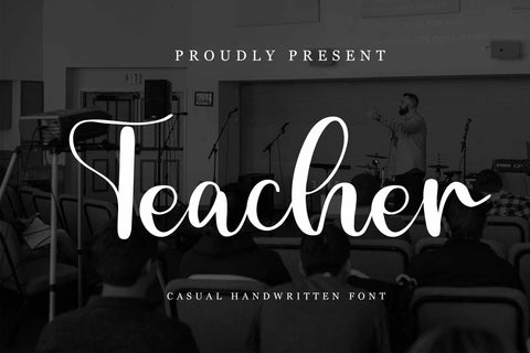 Teacher Font LetterdayStudio 