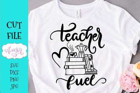 Teacher fuel SVG, book lover SVG SVG Amorclipart 