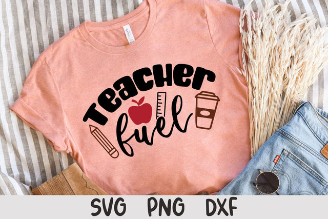 Teacher Fuel SVG Cut File SVG Shine Green Art 