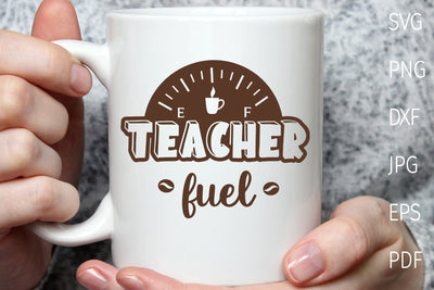Teacher fuel svg, teachers day svg design SVG Digital Rainbow Shop 