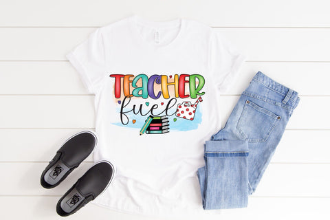 Teacher Fuel, Teacher Sublimation Design Sublimation CraftLabSVG 