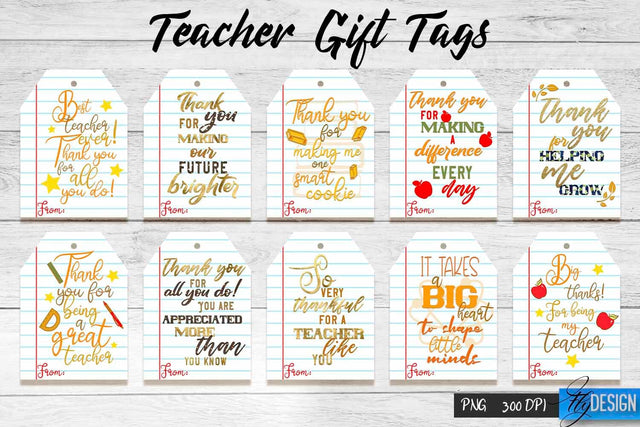 Teacher Gift Tag Sublimation | Teacher Tag PNG Design | Gift Label Sublimation Fly Design 