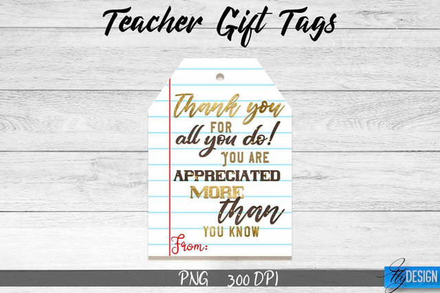 Teacher Gift Tag Sublimation | Teacher Tag PNG Design | Gift Label Sublimation Fly Design 