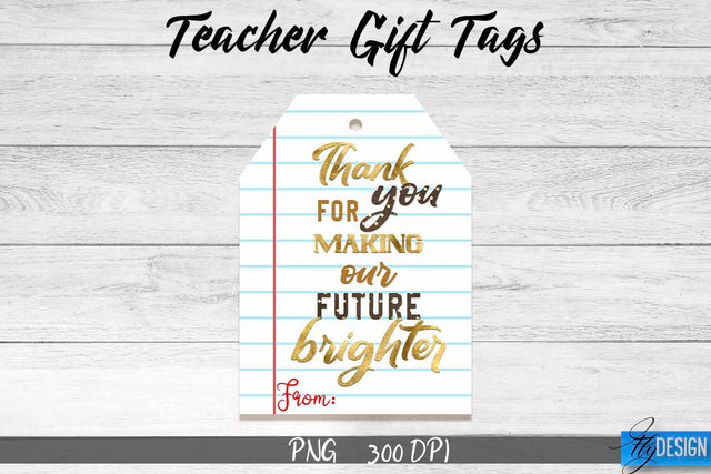 Teacher Gift Tag Sublimation | Teacher Tag PNG Design | Gift Label Sublimation Fly Design 