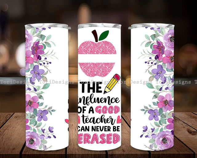 Teacher Gift, Teacher Name Tumbler, Floral Teacher Tumbler, Teacher Appreciation Gift, Back To School, Custom Teacher Tumbler Sublimation ToriDesigns 