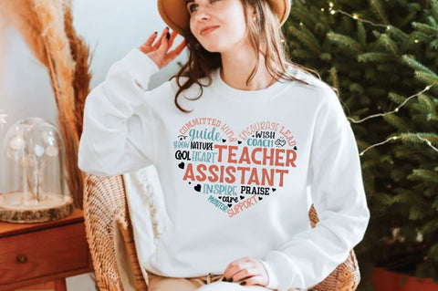 Teacher Heart Shape SVG Bundle SVG DESIGNS DARK 