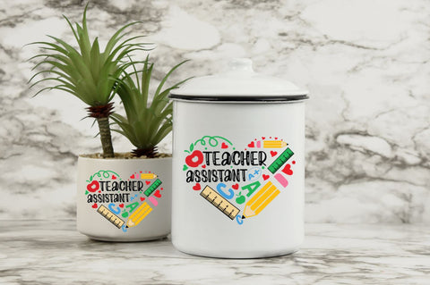 Teacher Heart Shape SVG Bundle SVG DESIGNS DARK 