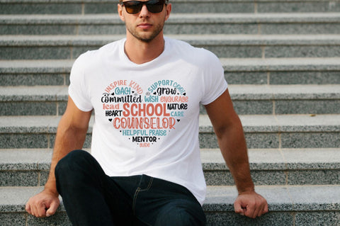 Teacher Heart Shape SVG Bundle SVG DESIGNS DARK 