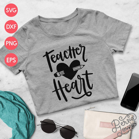 Teacher Heart SVG Persia Lou 