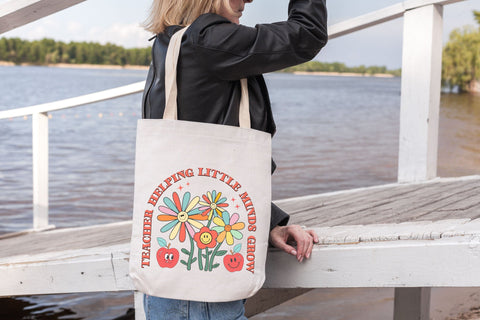 Teacher Helping Little Minds Grow PNG Design Sublimation Rupkotha 