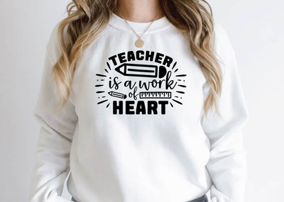 teacher is a work of heart SVG Design SVG farhad farhad 