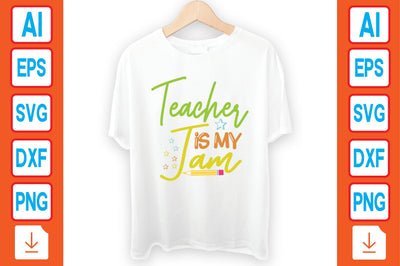 Teacher is My Jam SVG Craftlabsvg24 