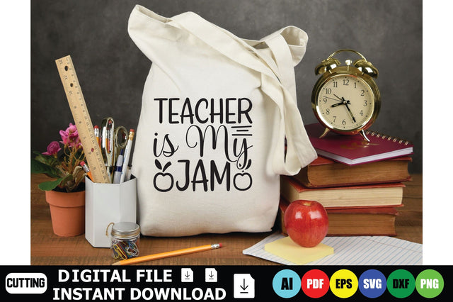 Teacher is My Jam SVG Shahin alam 