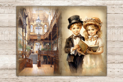 Teacher Junk Journal | Victorian Printables SVG GlamArtZhanna 