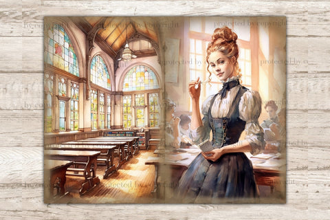 Teacher Junk Journal | Victorian Printables SVG GlamArtZhanna 