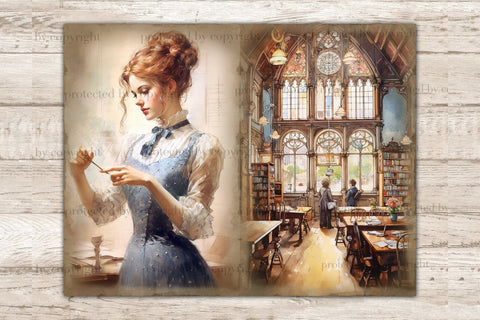 Teacher Junk Journal | Victorian Printables SVG GlamArtZhanna 