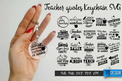 Teacher Keychain Patters SVG. Acrylic Keychain Bundle SVG. SVG Fly Design 