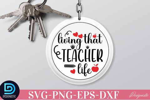 Teacher Keychain SVG Bundle, Mama Keychain SVG SVG DESIGNISTIC 